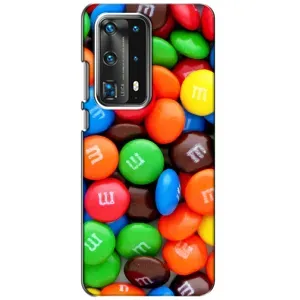 Чехол с изображением вкусной еды для Huawei P40 (Разноцветные M&M'S)
