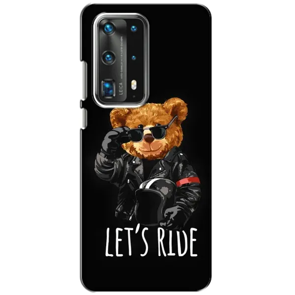 Чехол с рисунком «Модный Мишка» для Huawei P40 Чехол с рисунком «Модный Мишка» для Huawei P40