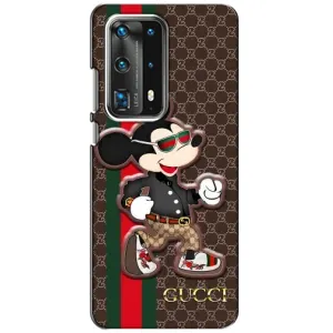 Чехлы Бренд GUCCI для Huawei P40 (Маус Гуччи)