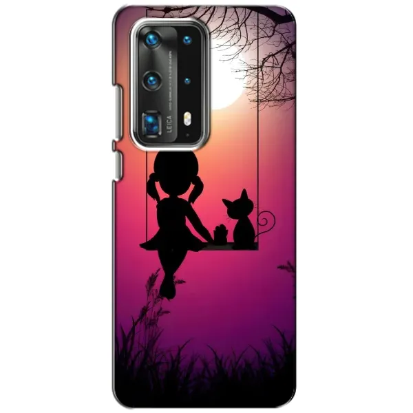 Чехол с рисунком «На качели» для Huawei P40 Чехол с рисунком «На качели» для Huawei P40