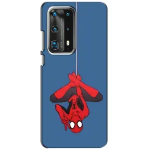 Чехол Супергерой Человека Паука на Huawei P40 (На паутине)