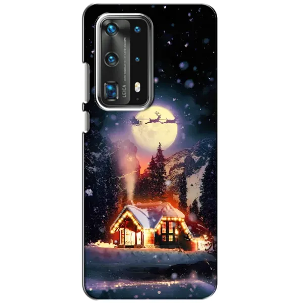 Чехол с рисунком «Настроение зимнее» для Huawei P40