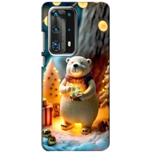 Чехлы на Новый Год Huawei P40 (Новогодний ведмеженок)