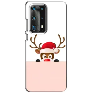 Чехол Санта Клаус для Huawei P40 (Олененок)