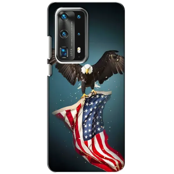 Чехол с рисунком «Орел и флаг» для Huawei P40