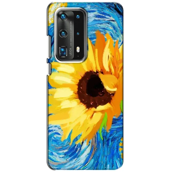 Чехол с рисунком «Подсолнух цветок» для Huawei P40 Чехол с рисунком «Подсолнух цветок» для Huawei P40
