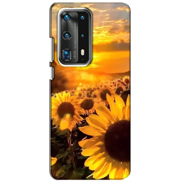 Чехол с рисунком «поле подсолнухов» для Huawei P40