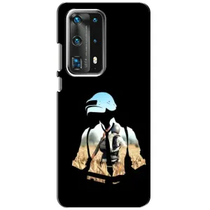 Силиконовый чехол с картинкой "Герой Pubg" на Huawei P40 (Пубг мен)