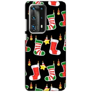 Силиконовый бампер на рождество для Huawei P40 (Рождественские подарки)