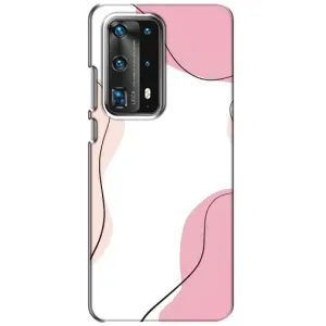 Чохол квітковий дизайн для Huawei P40 (Рожевий фон)