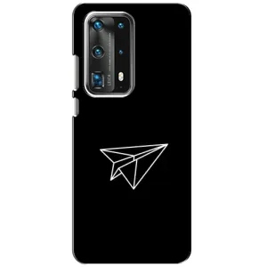 Чохол з картинками на чорному фоні для Huawei P40 (Літак)