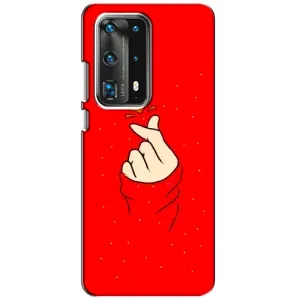 Чохол (Знак сердечка) для Huawei P40 (Сердечко на червоному)