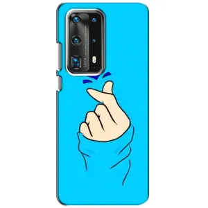 Чохол (Знак сердечка) для Huawei P40 (Сердечко на синоьому)