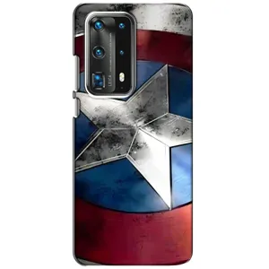 Чехол с Щитом Капитана Америки на Huawei P40 (Щит Капитана Америки)