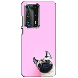 Бампер для Huawei P40 з картинкою "Песики" (Собака на рожевому)