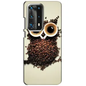 Чохли з принтом СОВИ для Huawei P40 (Сова з зерен кави)