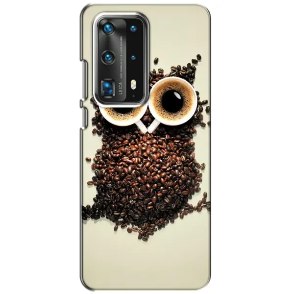 Чехол с рисунком «Сова с зерен кофе» для Huawei P40 Чехол с рисунком «Сова с зерен кофе» для Huawei P40