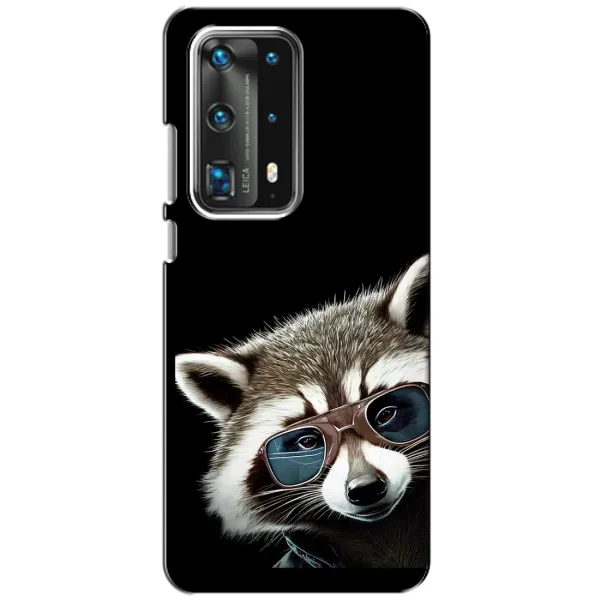Чехол с рисунком «Стильный Енот» для Huawei P40 Чехол с рисунком «Стильный Енот» для Huawei P40