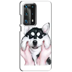 Бампер для Huawei P40 з картинкою "Песики" (Собака Хаскі)