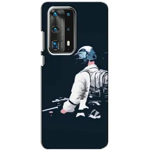 Силиконовый чехол с картинкой "Герой Pubg" на Huawei P40 (В экиперовке)