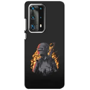 Силиконовый чехол с картинкой "Герой Pubg" на Huawei P40 (В огне)
