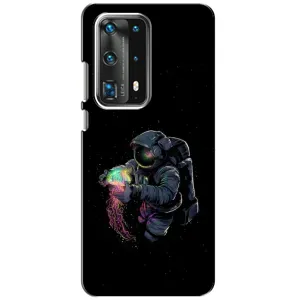 Силіконовый Чохол з принтом "Космонавти" на Huawei P40 (В руках земля)