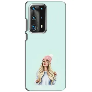 Силіконовый Чохол на Huawei P40 з картинкой Модных девушек (В шапці)