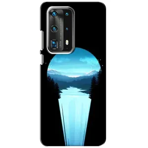 Летний Чехол на Huawei P40 (Синий Водопад)