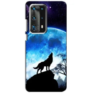 Чохол з Вовком на Huawei P40 (Виє на місяць)