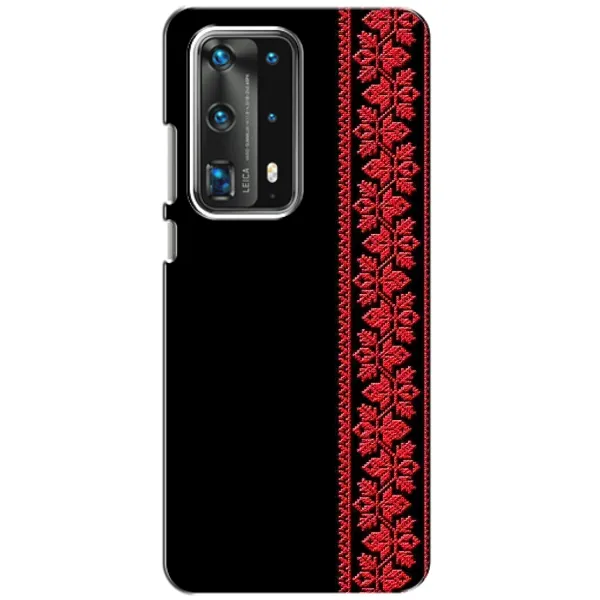 Чехол с рисунком «Вышиванка на черном» для Huawei P40 Чехол с рисунком «Вышиванка на черном» для Huawei P40
