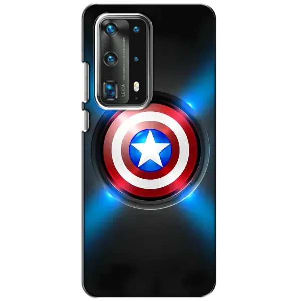 Чехол с рисунком «Яркий Щит Капитана» для Huawei P40