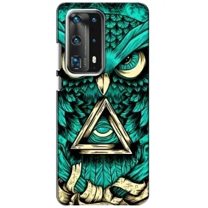 Чохли з принтом СОВИ для Huawei P40 (Зелена сова)