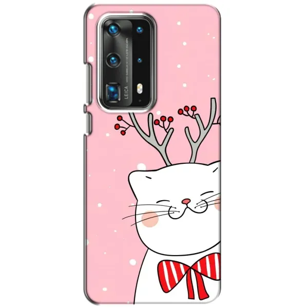 Чехол с рисунком «Зимний кот» для Huawei P40 Чехол с рисунком «Зимний кот» для Huawei P40