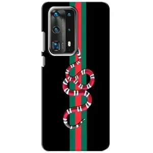 Чехлы Бренд GUCCI для Huawei P40 (Змей Гуччи)