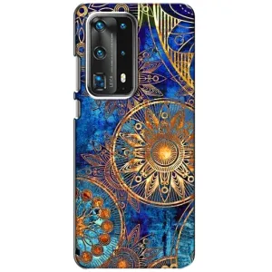 Чехлы со смыслом для Huawei P40 (Золотые узоры)