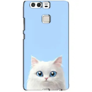 Чехол на тематику: Коты для Huawei P9 (Белый кот)
