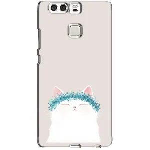 Чехол на тематику: Коты для Huawei P9 (Белый котик)