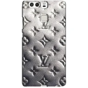 Текстурный Чехол Louis Vuitton для Хуавей П9 (Бежевый ЛВ)
