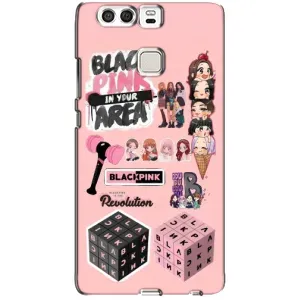 Чехол с рисунком «BLACK PINK коллаж» для Huawei P9