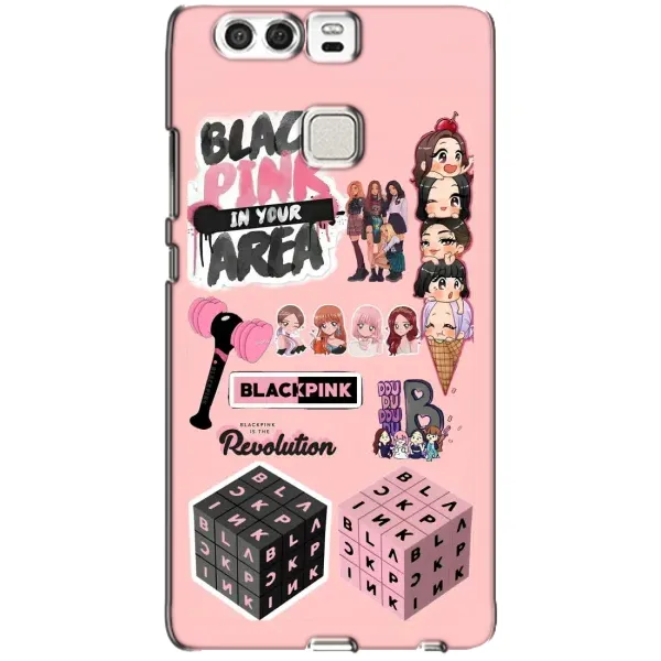 Чехол с рисунком «BLACK PINK коллаж» для Huawei P9