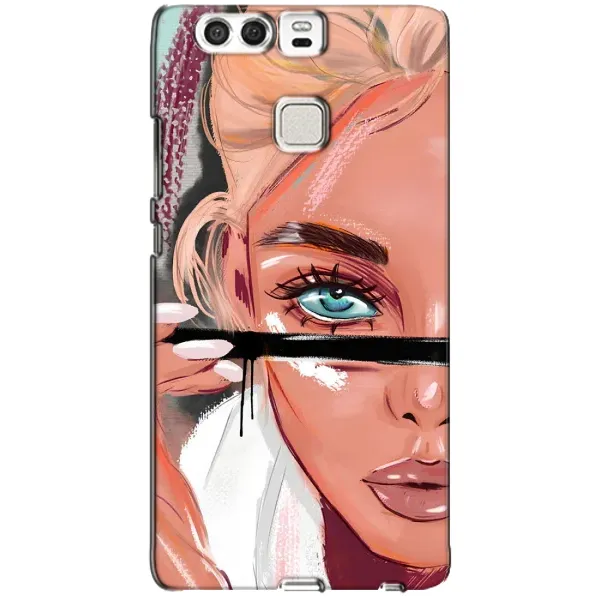 Чехол с рисунком «Девушка и ресницы» для Huawei P9 Чехол с рисунком «Девушка и ресницы» для Huawei P9