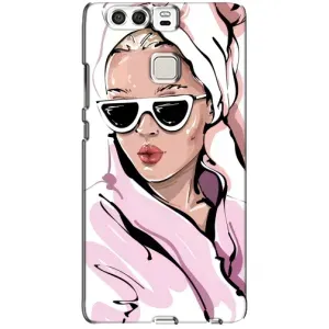 Чохол з картинкою Модні Дівчата Huawei P9 (Дівчина в халаті)