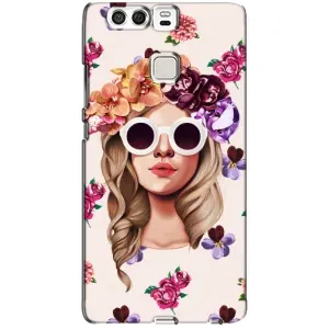 Чохол з картинкою Модні Дівчата Huawei P9 (Дівчина в окулярах)
