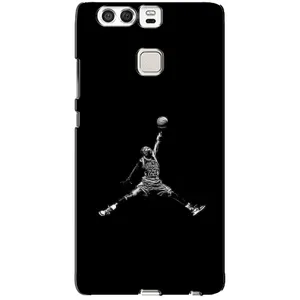 Силиконовый Чехол Nike Air Jordan на Хуавей П9 (Джордан)
