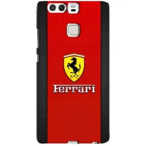 Силіконовий бампер з картинкою машини на Huawei P9 (Ferrari Logo)