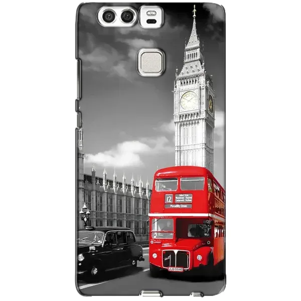 Чехол с рисунком «Красный автобус» для Huawei P9