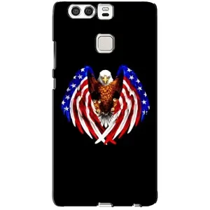 Чехол Флаг USA для Huawei P9 (Крылья США)