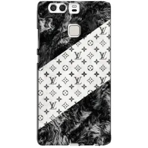 Чехол Стиль Louis Vuitton на Huawei P9 (LV на белом)