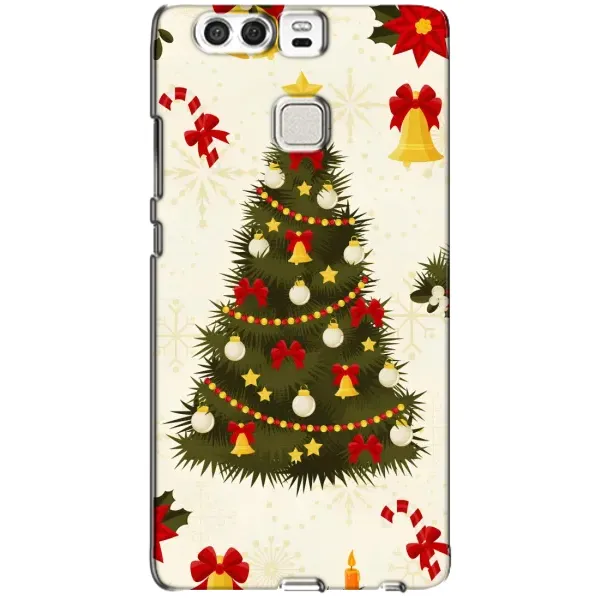 Чехол с рисунком «Новогодний принт» для Huawei P9