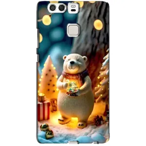 Чохли на Новий Рік Huawei P9 (Новорічний ведмедик)